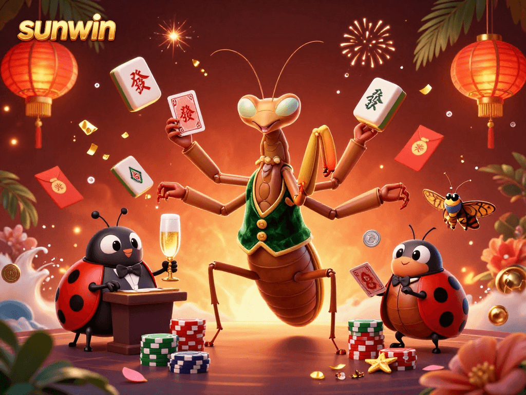 Engage in thrilling gameplay at sunwin with a vibrant casino scene showcasing animated characters and gaming elements.