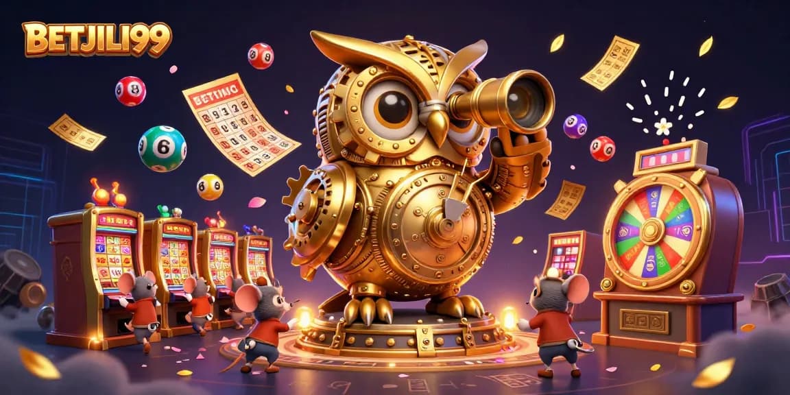 Experience BETJILI99 with a vibrant casino illustration showcasing the excitement of online gaming.