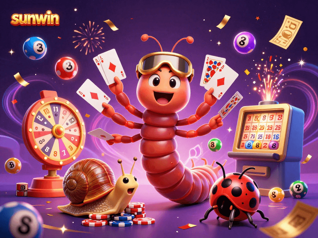 Experience exhilarating wins with sunwin at this vibrant casino scene filled with exciting elements!