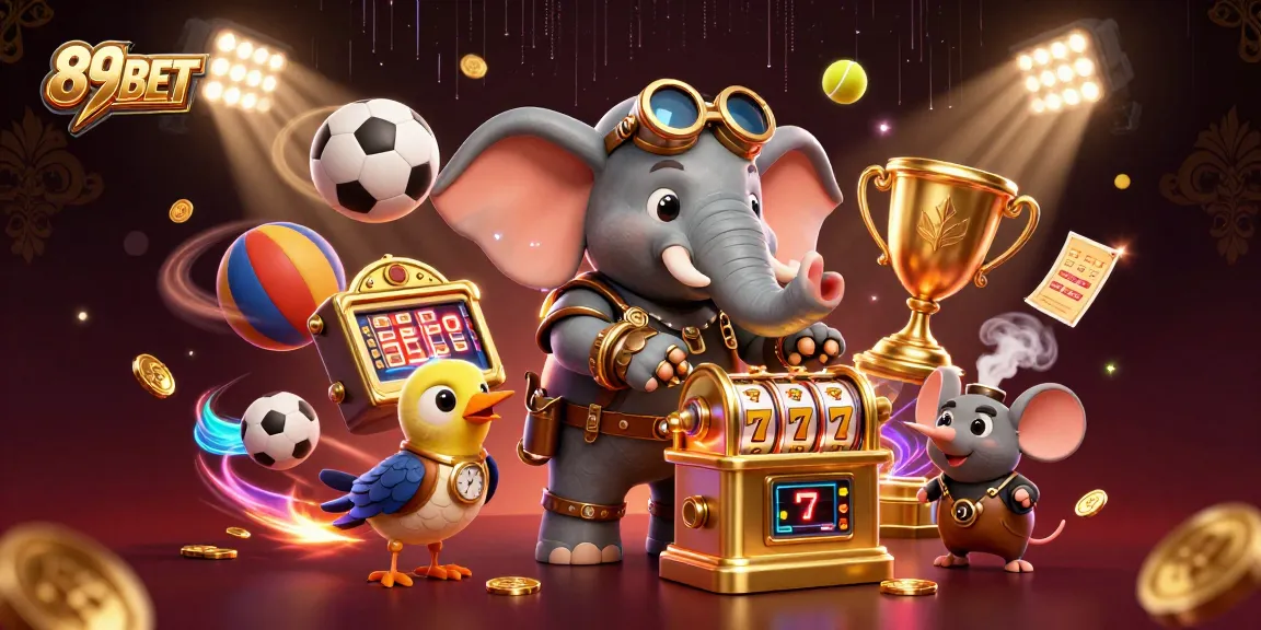 89BET offers thrilling slot machine action with a steampunk theme featuring dynamic sports elements.
