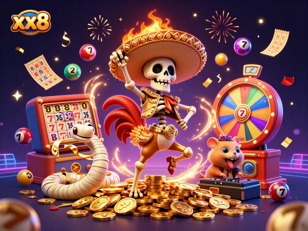 Experience exciting gameplay and vibrant visuals at xx8, featuring lively casino characters and dynamic game elements!