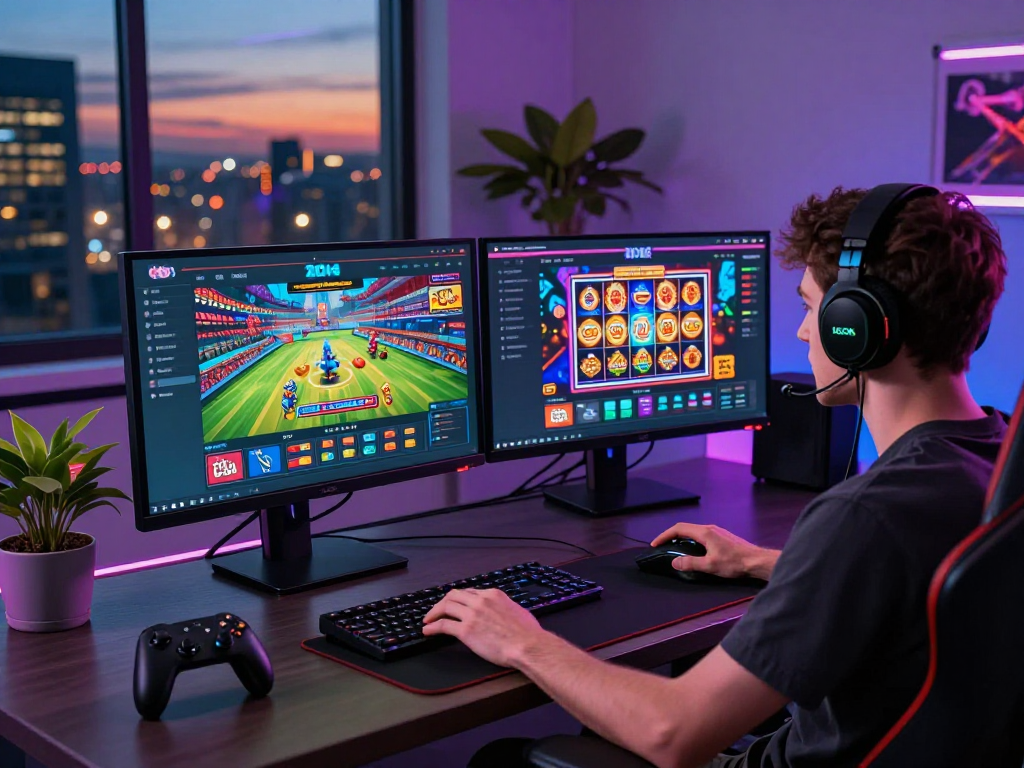 RAJA328 login with a user engaging in online gaming, showcasing sports betting and live casino.