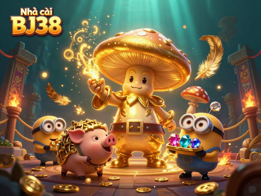 Experience thrilling games at Nhà cái BJ38, featuring enchanting characters and magical casino elements.