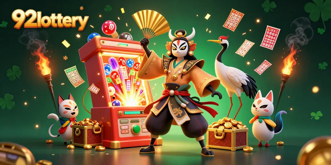 Experience thrilling 92lottery excitement with kabuki warriors and dynamic game elements.