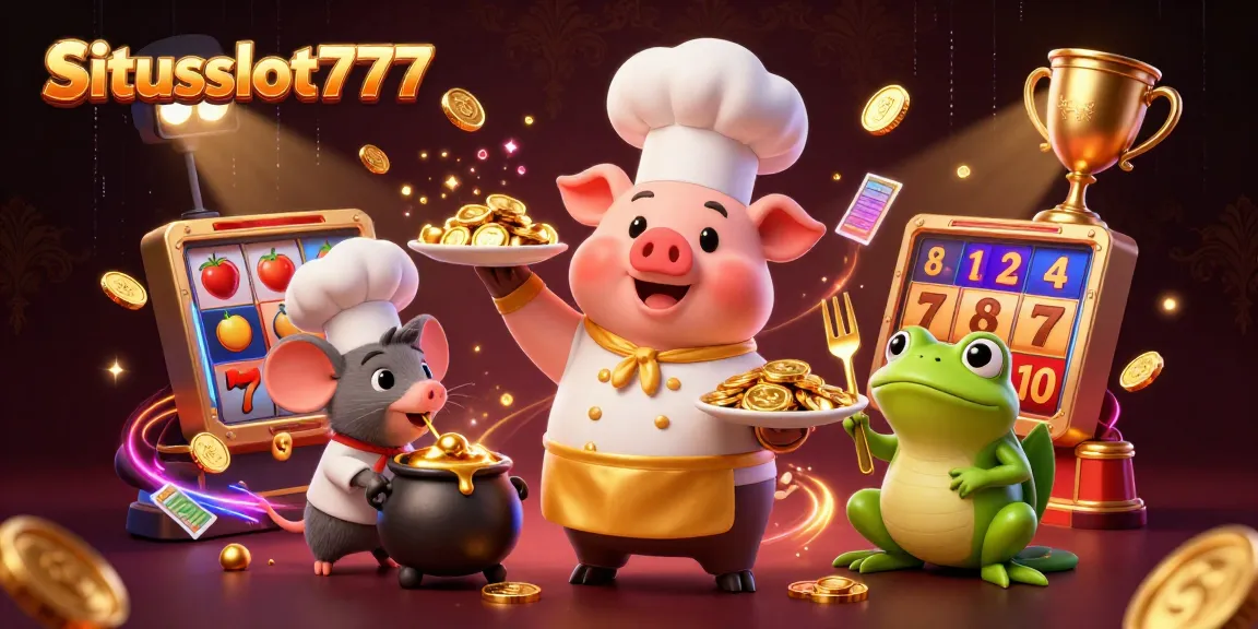 Engage with situsslot777's thrilling slot experience featuring dynamic characters and gold coins.