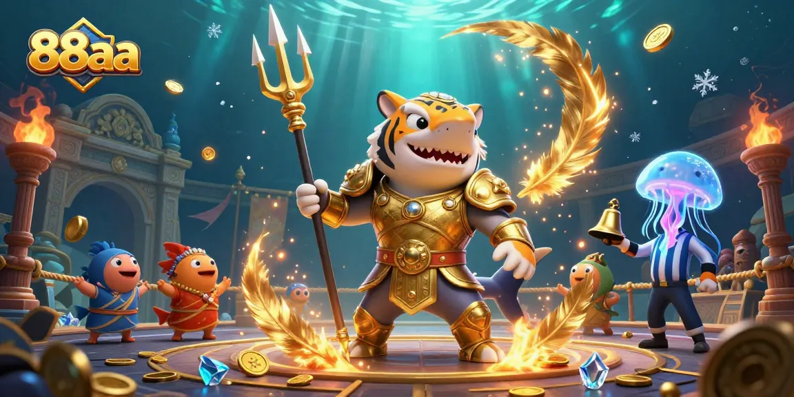 Experience thrilling wins with 88aa in an underwater casino filled with dynamic elements and vibrant characters.