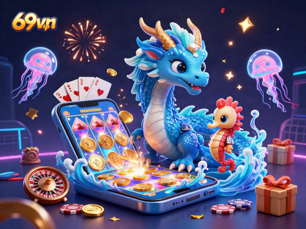 Engage with 69vn vip in an immersive 3D casino world featuring dynamic games and vibrant characters.