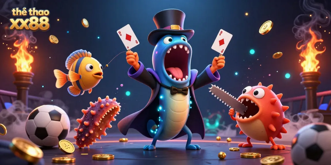 Experience the thrill of thể thao xx88 with dynamic sports betting elements in a vibrant 3D scene.