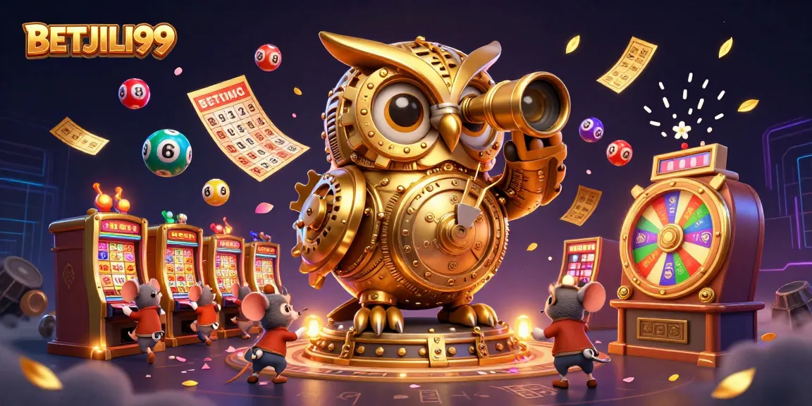 Experience BETJILI99 with a vibrant casino illustration showcasing the excitement of online gaming.