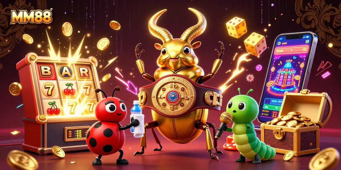 Join the thrill of MM88 as a giant beetle faces off in the golden jackpot!