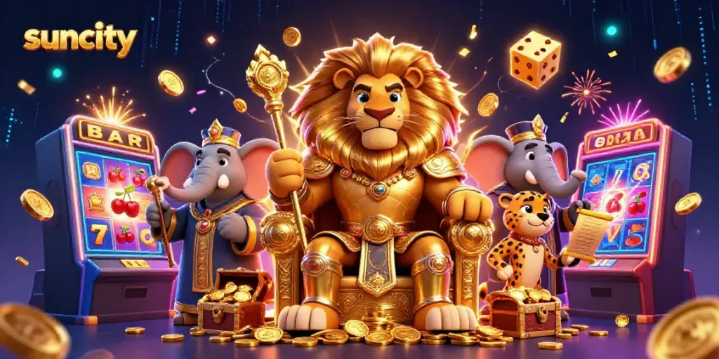 Experience the thrill of winning with the suncity casino scene featuring vibrant characters and dynamic gaming elements.