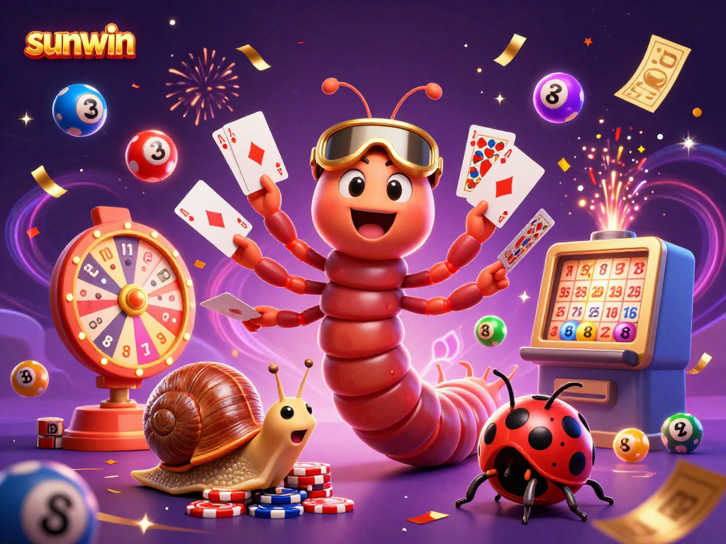 Experience exhilarating wins with sunwin at this vibrant casino scene filled with exciting elements!
