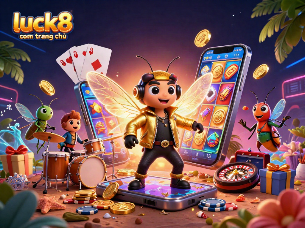 Spin exciting chances at luck8 com trang chủ with a vibrant casino scene featuring dynamic gaming elements.