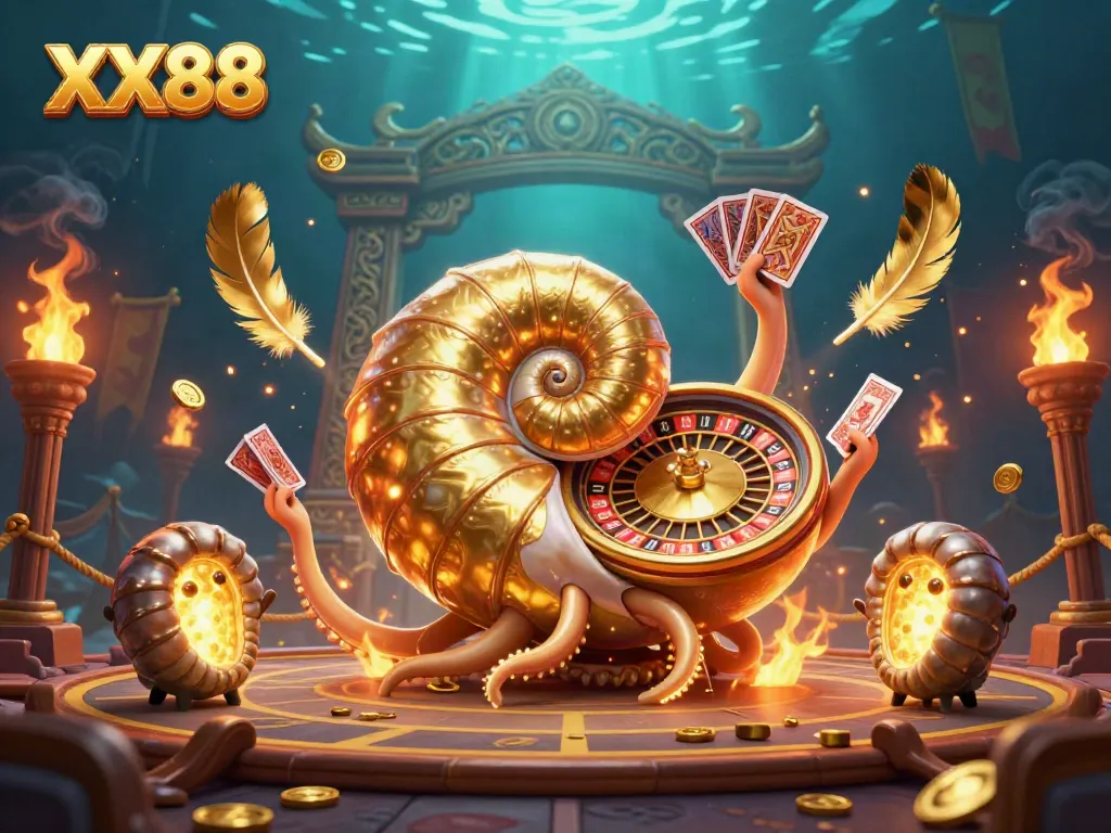Engage in winning strategies at XX88 with a vibrant casino-themed 3D illustration