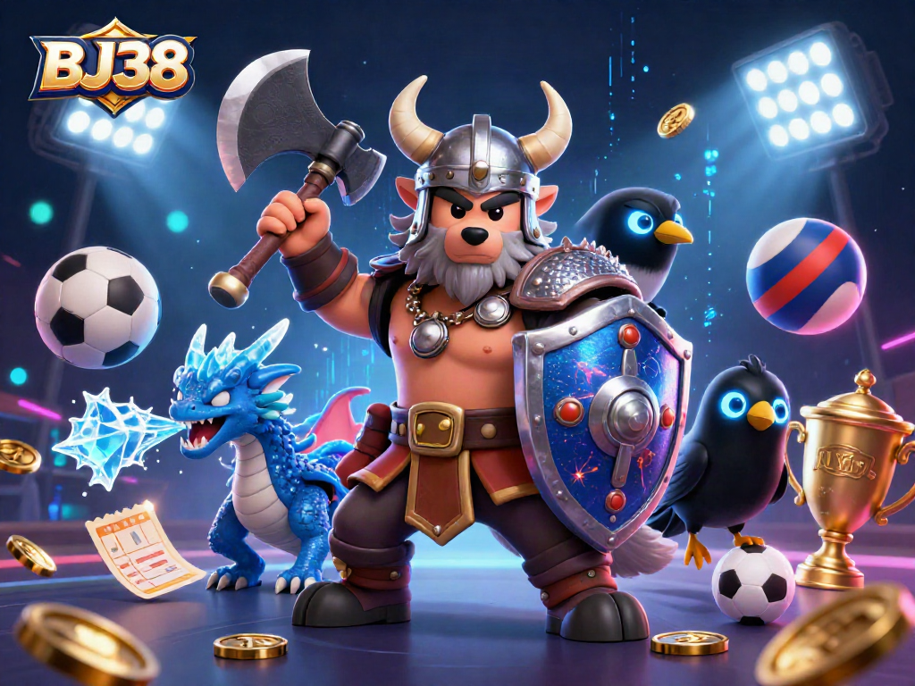 Engage with BJ38's thrilling gaming experience, featuring dynamic sports elements and captivating characters.
