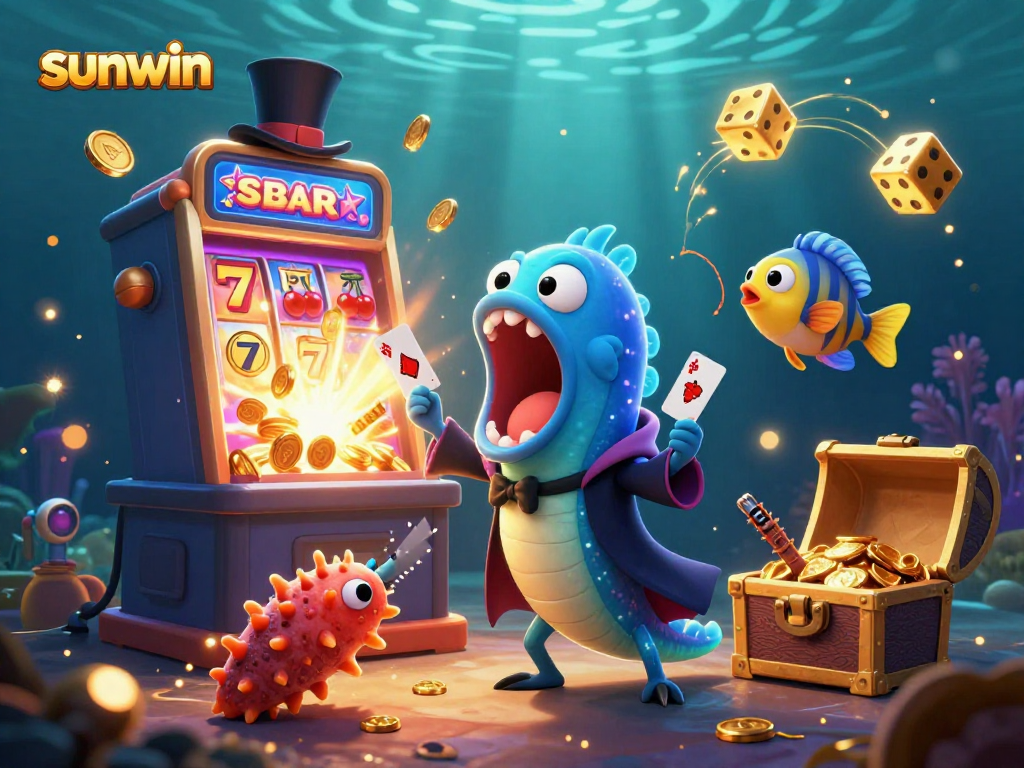 Experience jackpots and thrills at sunwin with vibrant casino action underwater.