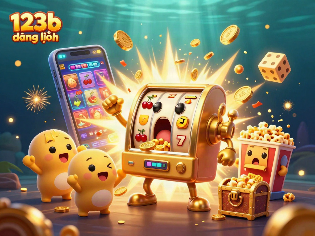 Experience the excitement of 123b đăng nhập as slot machines hit jackpots and coins explode everywhere!
