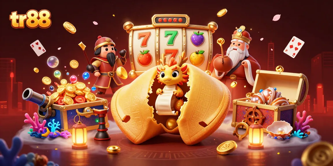 Experience thrilling slots and jackpot excitement with tr88's vibrant and detailed 3D illustration.