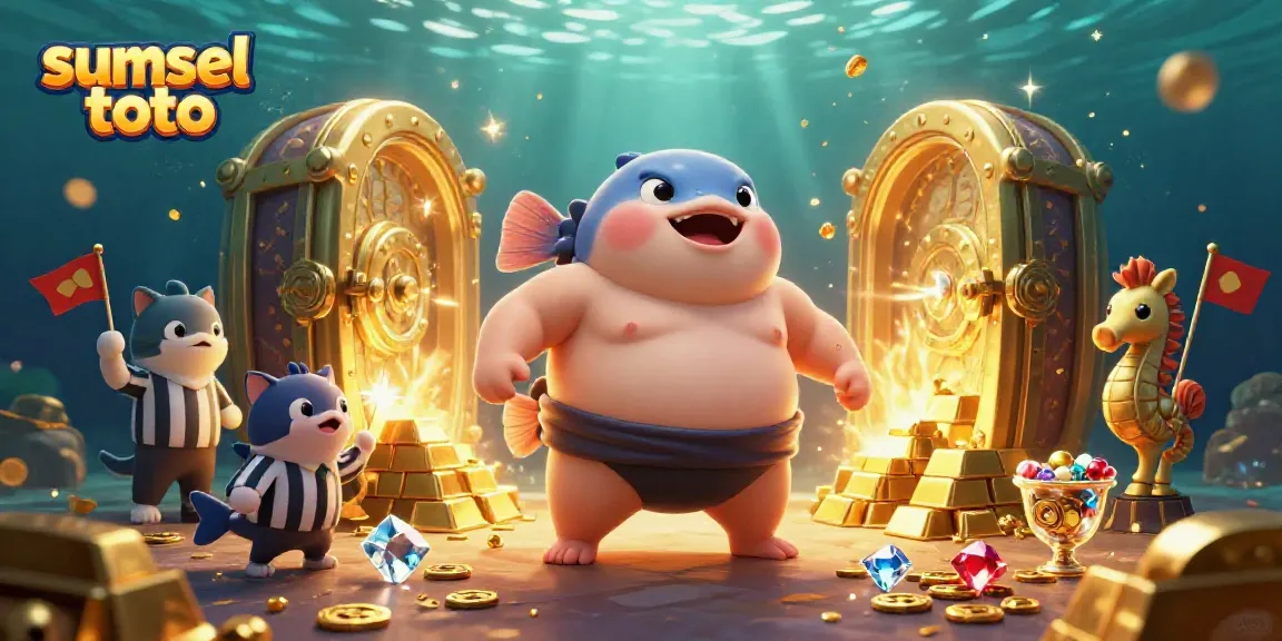 Engage in casino fun with sumsel toto at an underwater gaming extravaganza featuring characters and rich elements.