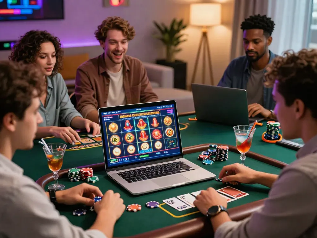 Engaging online casino gaming with diverse players at non gamstop UK casino.