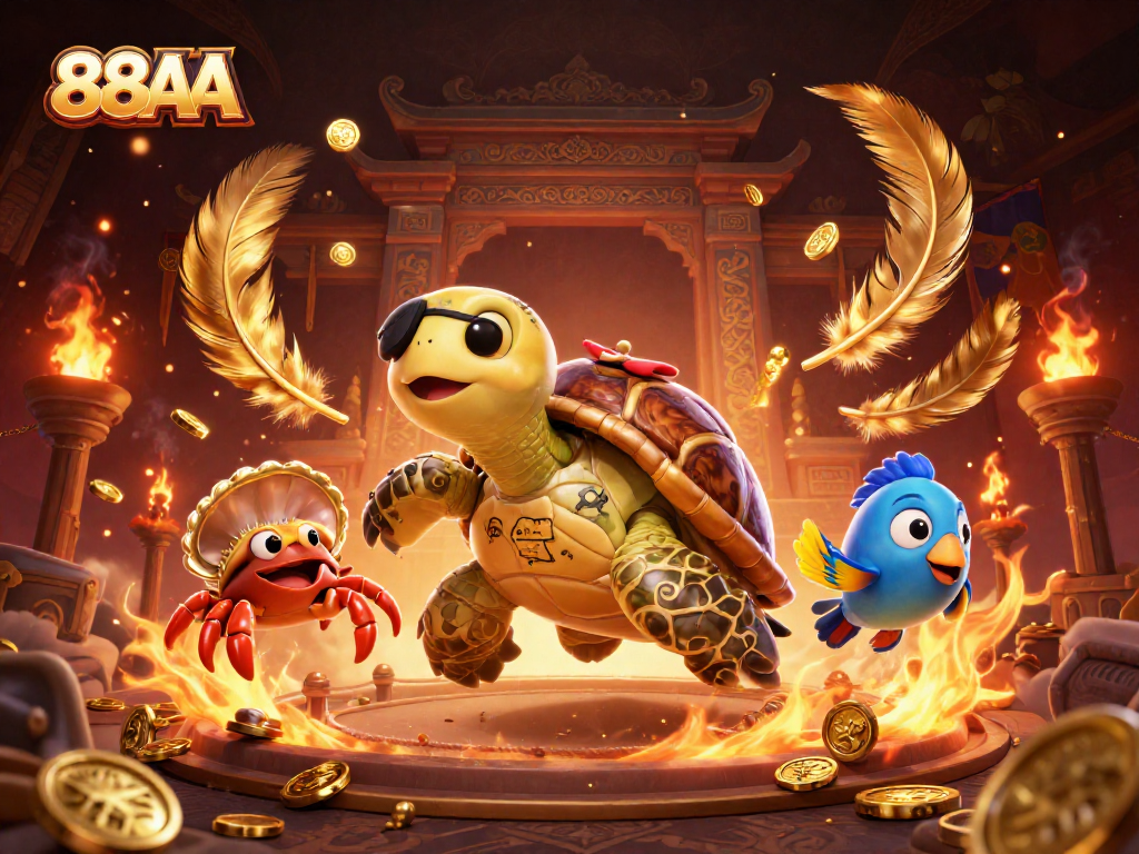 Engage with 88AA's thrilling underwater-themed casino adventure with vibrant characters and treasure.