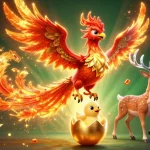 Raih kemenangan besar di KUDA77 SLOT dengan gambar dinamis karakter menarik dan elemen kasino.