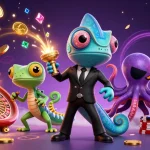 Engage with Ga368's thrilling chameleon and its tech gadgets in a vibrant casino adventure.