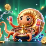 Engage in thrilling LLWIN gameplay with a vibrant 3D scene of a nautilus roulette wheel