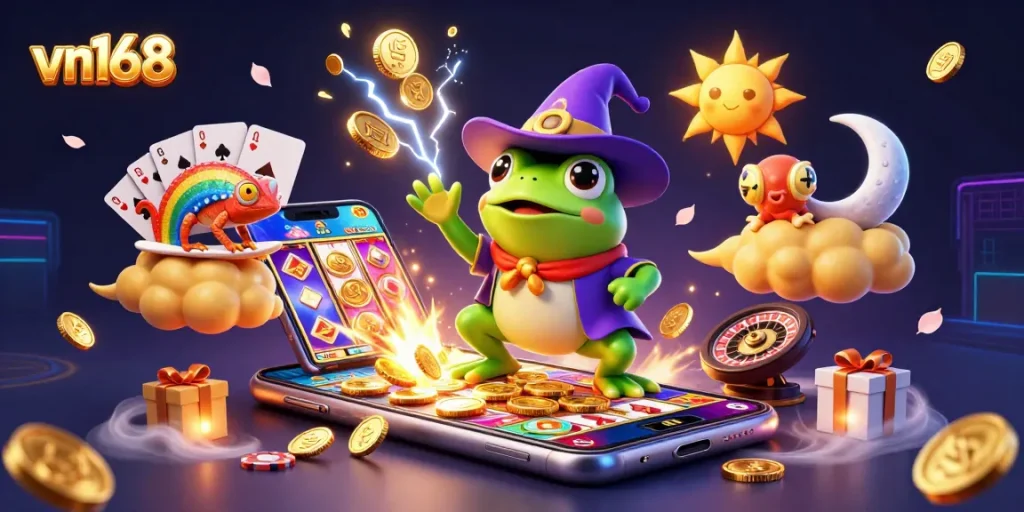 Win exciting prizes at vn168 with colorful slot games and unique casino elements.