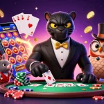 Engage in adult video chat with stylized cartoon characters and rich casino elements.