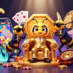 Play games and win with 23win's dynamic casino atmosphere featuring vibrant characters and rich gaming elements.