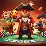 Join the excitement at vipwin with a dynamic casino scene featuring pirates and poker!