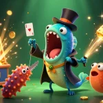 Experience thrilling 566bet adventures with dynamic 3D characters and casino elements in a vibrant setting.