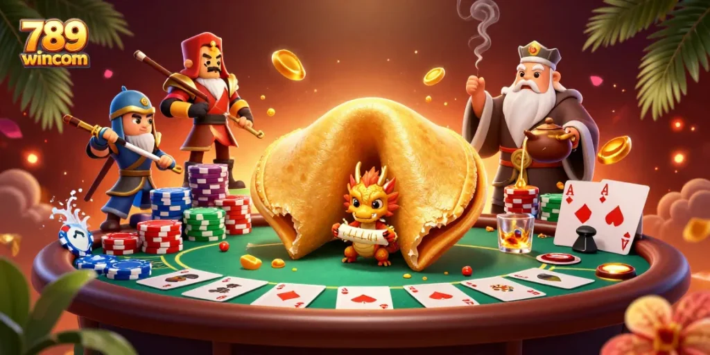 Experience exciting gameplay at 789wincom with vibrant casino elements and characters in a dynamic 3D scene.