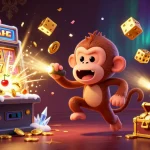 Engage in thrilling online gambling action with NK88 amid a vibrant casino scene bursting with excitement.