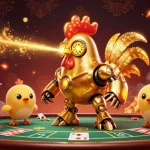 Engage in thrilling gameplay at gg88, featuring lively poker and roulette elements in a packed casino scene.