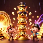 Immerse in OKWIN's vibrant casino world with a totem pole and treasure gallore.
