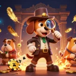 Engage with Tải Go88 in vibrant online casino adventures featuring golden poker chips and treasure clues.